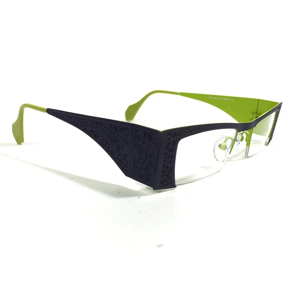 Iyoko-Inyake Eyeglasses Frames IY579 Col.149 Blue Green Cat Eye Square 49-20-140